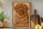 Leonberger Dog Stamp Art Metal Sign – Vintage-Style Wall Decor for Dog Lovers, Rustic Home or Kennel Gift — photo 3
