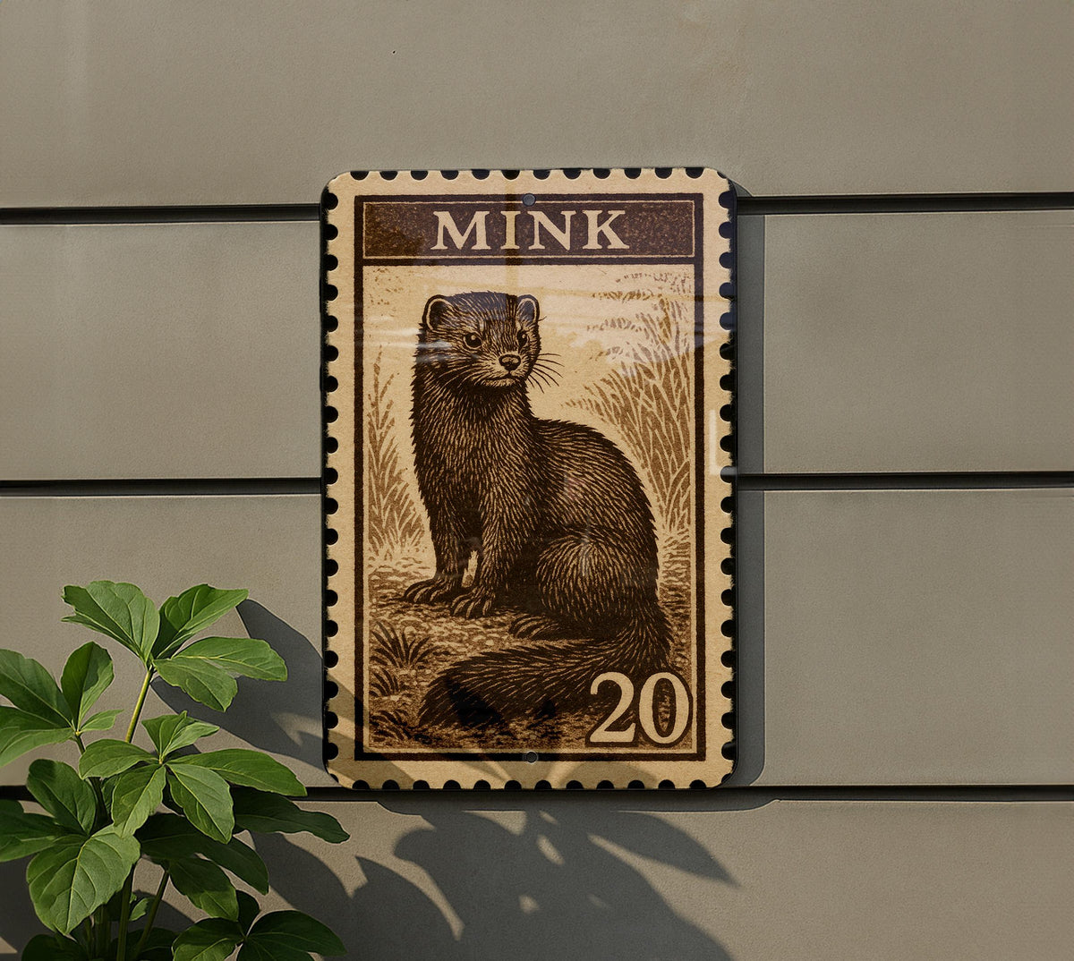 Vintage Mink  Metal Sign – Retro Stamp Style Wall Art for Garage, Bar, Man Cave, Rustic Home Decor — photo 5