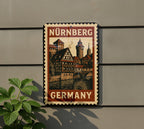 Nuremberg Germany Metal Wall Art – Vintage Travel Stamp Style Tin Sign for Home or Office Decor — photo 5