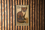 Pine Marten Metal Sign – Vintage Stamp Style Wall Art, Wildlife Decor for Cabin, Rustic Lodge or Nature Lovers — photo 3