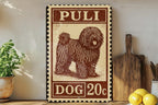 Puli Dog Metal Sign Vertical – Rustic Stamp Style Wall Art, Farmhouse Pet Decor, Vintage Dog Lover Gift for Home or Kennel — photo 1