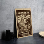 Savannah Georgia Metal Sign – Vintage Stamp Style Wall Art, Rustic Home Decor, Southern USA Travel Souvenir Gift — photo 4