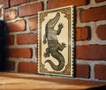 Alligator Stamp Style Metal Sign – Vertical Rustic Wall Art for Home, Cabin, or Man Cave Décor, 23-Inch Vintage Look — photo 1