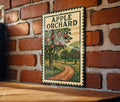 Apple Orchard Metal Sign – Vintage Farmhouse Decor, Rustic Apple Picking Wall Art, Country Kitchen Stamp-Style Plaque — photo 1