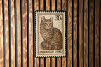 American Curl Cat Metal Sign – Vintage Stamp Style Wall Art, Rustic Tin Decor for Cat Lovers, Retro Pet Sign Gift — photo 3