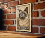 Birman Cat Metal Sign – Vintage Stamp Style Wall Art for Cat Lovers, Rustic Home Decor, Gift for Pet Owners — photo 2