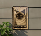 Birman Cat Metal Sign – Vintage Stamp Style Wall Art for Cat Lovers, Rustic Home Decor, Gift for Pet Owners — photo 5