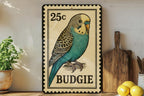Budgie Stamp Style Metal Sign – Vintage Rock Band Wall Art, Retro Music Decor, Heavy Metal Tin Sign for Man Cave or Garage — photo 3