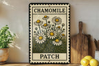 Chamomile Patch Metal Sign – Vintage Botanical Wall Art, Rustic Garden Decor, Floral Stamp Style Tin Sign for Kitchen or Porch — photo 2