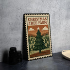 Christmas Tree Farm Metal Sign – Rustic Vintage Stamp Style Wall Decor for Holiday Farmhouse or Winter Cabin — photo 4