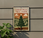 Christmas Tree Farm Metal Sign – Rustic Vintage Stamp Style Wall Decor for Holiday Farmhouse or Winter Cabin — photo 5