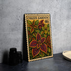 Coleus Garden Metal Sign – Vintage Stamp Style Botanical Wall Art, Outdoor Garden Decor, Rustic Plant Lover Gift — photo 4