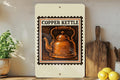 Vintage Copper Kettle Metal Sign – Rustic Kitchen Wall Decor, Stamp Style Retro Tin Sign for Farmhouse or Coffee Bar — photo 1