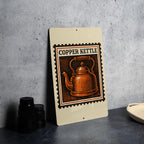 Vintage Copper Kettle Metal Sign – Rustic Kitchen Wall Decor, Stamp Style Retro Tin Sign for Farmhouse or Coffee Bar — photo 4