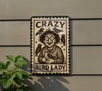 Crazy Bird Lady Metal Sign – Vintage Stamp Style Wall Art for Bird Lovers, Funny Rustic Home Decor, Gift for Birdwatchers — photo 5