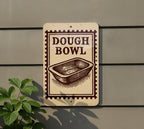 Rustic Dough Bowl Stamp Style Metal Sign – Farmhouse Kitchen Wall Art Decor, Vintage-Inspired Home Accent Gift — photo 5