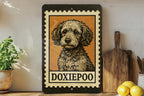 Doxiepoo Metal Sign – Rustic Vintage Dog Wall Art, Dachshund Poodle Mix Decor, Stamp Style Tin Sign for Home or Pet Lovers — photo 1