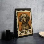 Doxiepoo Metal Sign – Rustic Vintage Dog Wall Art, Dachshund Poodle Mix Decor, Stamp Style Tin Sign for Home or Pet Lovers — photo 4