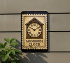 Farmhouse Clock Metal Sign – Vintage Stamp Style Wall Decor, Rustic Kitchen or Living Room Art, Country Home Accent — photo 5