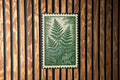 Fern Garden Metal Sign – Botanical Stamp Style Wall Art, Vintage Nature Decor, Rustic Outdoor Garden Sign for Home or Patio — photo 1