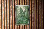 Fern Garden Metal Sign – Botanical Stamp Style Wall Art, Vintage Nature Decor, Rustic Outdoor Garden Sign for Home or Patio — photo 1