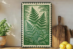 Fern Garden Metal Sign – Botanical Stamp Style Wall Art, Vintage Nature Decor, Rustic Outdoor Garden Sign for Home or Patio — photo 3
