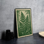 Fern Garden Metal Sign – Botanical Stamp Style Wall Art, Vintage Nature Decor, Rustic Outdoor Garden Sign for Home or Patio — photo 4