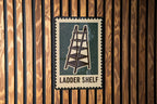 Ladder Shelf Metal Sign – Vintage Stamp Style Wall Art, Rustic Home Decor, Industrial Bookshelf Tin Sign Gift — photo 3
