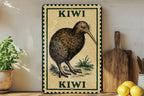 Kiwi Stamp Style Metal Sign – Vintage Vertical Wall Art, Fruit Kitchen Decor, Retro Tin Poster, Farmhouse Home Sign — photo 2
