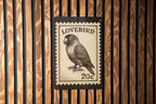 Lovebird Metal Sign – Vintage Stamp Style Wall Art, Rustic Bird Decor, Romantic Tin Sign for Home or Garden Display — photo 2
