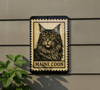 Maine Coon Cat Metal Sign – Vintage Stamp Style Wall Art Décor for Cat Lovers, Rustic Tin Sign for Home or Office — photo 5