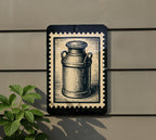 Vintage Milk Churn Metal Sign – Rustic Farmhouse Kitchen Wall Art, Country Dairy Decor, Retro Stamp Style Tin Plaque — photo 5