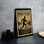 Mud Run Stamp Style Metal Sign – Rustic Obstacle Course Wall Art, Adventure Race Decor, Gift for Runners, Man Cave Sign — photo 4