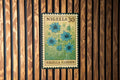 Nigella Flower Stamp Art Metal Sign – Vintage Botanical Wall Decor, Garden Lover Gift, Rustic Floral Home Accent — photo 1