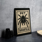 Pet Tarantula Metal Sign – Vintage Stamp Style Spider Wall Art for Arachnid Lovers, Rustic Home or Man Cave Decor — photo 4