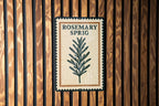 Rosemary Sprig Metal Sign – Rustic Kitchen Herb Wall Art, Vintage Botanical Stamp Style Décor for Home or Garden — photo 2