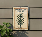 Rosemary Sprig Metal Sign – Rustic Kitchen Herb Wall Art, Vintage Botanical Stamp Style Décor for Home or Garden — photo 5