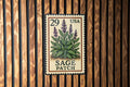 Vintage Sage Patch Metal Sign – Rustic Farmhouse Decor, Stamp Style Wall Art, Herb Garden Kitchen Sign, Country Home Accent — photo 1