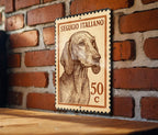 Segugio Italiano Dog Metal Sign – Vintage Stamp Style Wall Art for Home, Kennel, Rustic Decor, Italian Hound Gift — photo 2