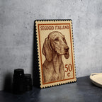 Segugio Italiano Dog Metal Sign – Vintage Stamp Style Wall Art for Home, Kennel, Rustic Decor, Italian Hound Gift — photo 4