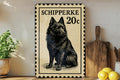 Schipperke Dog Metal Sign – Vintage Stamp Style Wall Art, Vertical 23" Rustic Home Decor for Dog Lovers, Gift for Pet Owners — photo 1