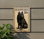 Schipperke Dog Metal Sign – Vintage Stamp Style Wall Art, Vertical 23" Rustic Home Decor for Dog Lovers, Gift for Pet Owners — photo 5