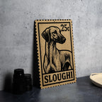 Sloughi Dog Metal Sign Vertical 23" – Vintage Stamp Style Wall Art for Dog Lovers, Rustic Home or Kennel Decor — photo 4