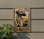 Sloughi Dog Metal Sign Vertical 23" – Vintage Stamp Style Wall Art for Dog Lovers, Rustic Home or Kennel Decor — photo 5