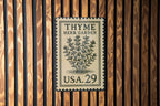 Thyme Herb Garden Metal Sign – Vintage Botanical Kitchen Decor, Rustic Farmhouse Wall Art, Stamp Style Garden Plaque — photo 2