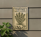 Thyme Herb Garden Metal Sign – Vintage Botanical Kitchen Decor, Rustic Farmhouse Wall Art, Stamp Style Garden Plaque — photo 5