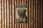 Tosa Dog Metal Sign – Vintage Stamp Style Wall Art, Vertical Japanese Dog Breed Decor for Home, Kennel, or Man Cave — photo 3