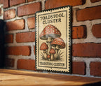 Toadstool Cluster Metal Sign – Vintage Mushroom Wall Art, Rustic Fungi Decor, Cottagecore Garden Sign, Nature-Inspired Artwork — photo 2