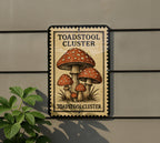 Toadstool Cluster Metal Sign – Vintage Mushroom Wall Art, Rustic Fungi Decor, Cottagecore Garden Sign, Nature-Inspired Artwork — photo 5