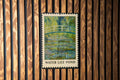 Water Lily Pond Metal Sign – Vintage Stamp Style Wall Art, Monet Inspired Garden Decor, Rustic Home Metal Artwork — photo 1